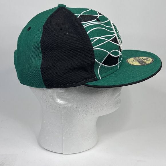 Boston Celtics New Era 59Fifty SnapBack Hat Cap Hardwood Classics Green Black - Picture 3 of 12